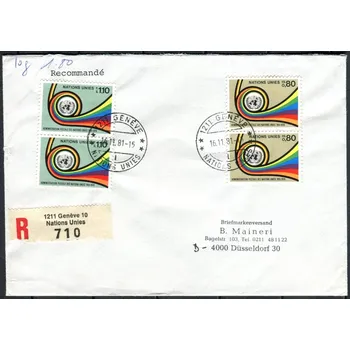 Poštovní známka R - dopis - OSN Ženeva - MiNr. 60 - 61
