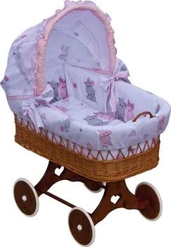 Kolébka pro miminko Scarlett Proutěný košík s boudičkou Pupis