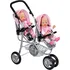 Kočárek Zapf Creation Baby born® Tříkolový kočárek pro dvojčata Růžová