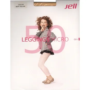 xcena Dětské legíny dlouhé 50 DEN žluté Velikost: 122 /128
