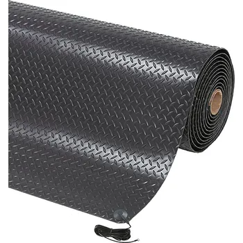 Rohožka Černá protiskluzová ESD rohož Diamond Stat - délka 91 cm, šířka 60 cm, výška 1,4 cm
