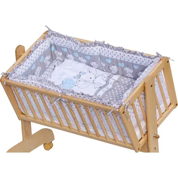 Povlečení Scarlett Souprava povlečení do kolébky na miminko Gusto modrá