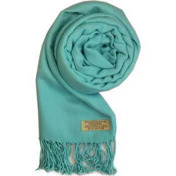 Šála Carlo Romani Dámská pašmína Blankytně modrá P54