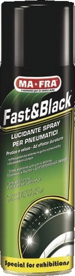 MAFRA FAST & BLACK NERO GOMME LUCIDANTE GOMME AUTO SPRAY 500 - Foto 7