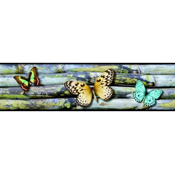 Tapeta Samolepicí bordura Motýli WB8238 (14 cm x 5 m) / WB 8238 Butterflies dekorativní samolepicí bordury AG Design