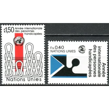 Poštovní známka (1981) MiNr. 97 - 98 ** - OSN Ženeva - Mezinárodní rok osob se zdravotním postižením