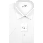 Pánská košile AMJ jednobarevná JKS018, bílá, krátký rukáv, slim fit, vel. 41