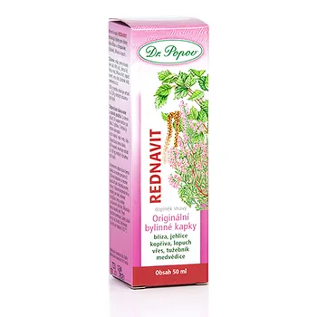 Přírodní produkt Dr. Popov bylinné kapky Rednavit 50 ml