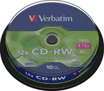 Verbatim CD-RW 80 min 8-12x 10 cake