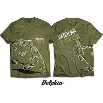Rybářské oblečení Tričko Delphin Catch me! velikost: S
