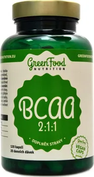 Aminokyselina Green Food nutrition BCAA 2:1:1 120 cps.