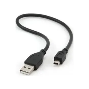 Datový kabel Kabel USB A-MINI 5PM 2.0 30cm HQ, zlac kontakty