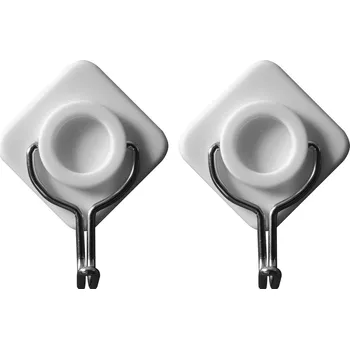 Koupelnový nábytek Háčky nástěnné samolepící 2ks koso, kov. nosn. 1kg Vorel TO-74750