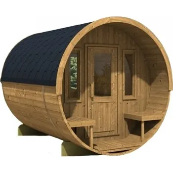 Sauna Sudová sauna 280 BOROVICE THERMO s terasou, rozložená + Doprava zdarma