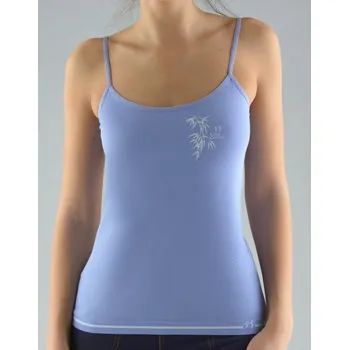 GINA dámské košilka, úzká ramínka, bezešvé, s potiskem Bamboo Cotton 08989P ocelová bílá M/L