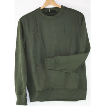 Pánská mikina 2ndSKIN Mikina s klokaní kapsou - oliv Velikost: XL