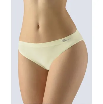 Kalhotky GINA dámské kalhotky klasické s úzkým bokem, úzký bok, bezešvé, jednobarevné Bamboo Soft 00046P vanilková S/M