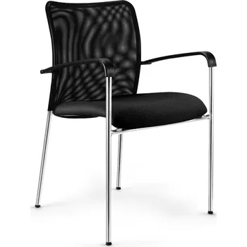 Jednací židle Konferenční židle SPIDER chrom s područkami