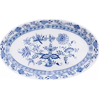 Nádobí Saphyr, mísa oválná, 33 cm, cibulák, porcelán Thun 1794