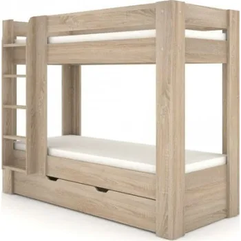 Dětská postel Dětská patrová postel REA Pikachu levá - dub bardolino