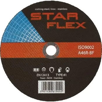 Řezný kotouč STAR FLEX Řezný kotouč na ocel a nerez StarFlex pr.230 mm, tl.3 mm, otvor pr.22 mm, velmi tvrdý