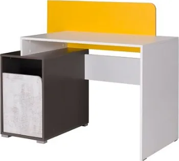 Psací stůl Falco Bruce R8 bílý/grafit/enigma/žlutý