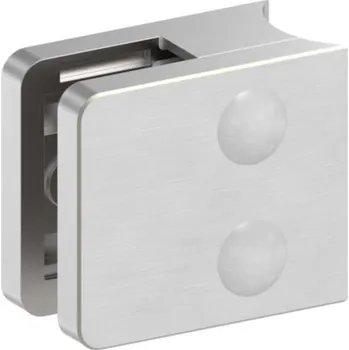 Zábradlí Feldmann 3133-V4A - nerezový držák skla na trubku pr. 33,7 mm - model 31, AISI 316 brus, pro nerezové zábradlí