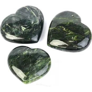 Přírodní kámen Serpentinit srdce (Pakistán) 60mm