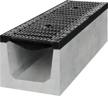 Odvodňovací žlab Gutta betonový žlab D400 s litinovou mříží 500 x 300 x 300 mm