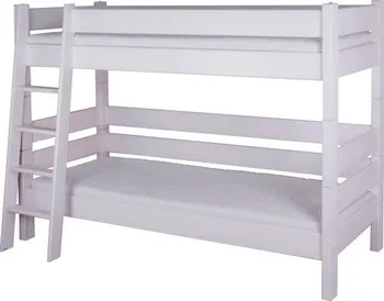 Dětská postel Gazel 200 x 90 x 180 cm Sendy patrová buk bílá