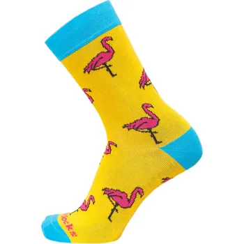 Dámské ponožky COLLM Ponožky STYLE SOCKS s plameňákem Velikost: EUR 43 - 46