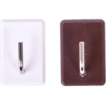 Věšák Háček vitrážový samolepicí - bílý