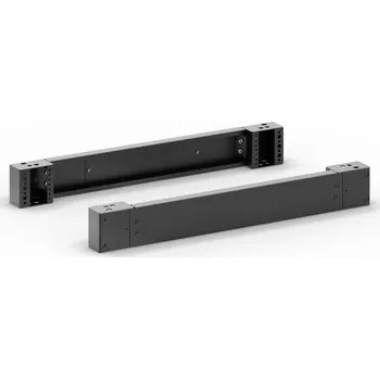 Racková skříň DP-PR-L60-H Podstavec š. 600mm, přední a zadní panely s rohy podstavce, výška 100mm, černý