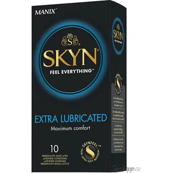 Kondom Tenké kondomy bez latexu Manix SKYN Extra Lubricated - extra lubrikované, 10 ks
