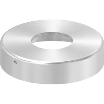 Zábradlí Feldmann 50152-240-ZT - nerezová rozeta pro sloupek pr. 42,4 mm, 107 x 25 mm, dvoudílná, pro nerezové zábradlí