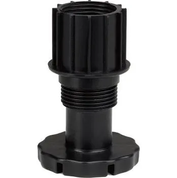 Nábytkové kování CAMAR Nastavitelná noha Unico 48mm, výška soklu 45 mm, černý plast