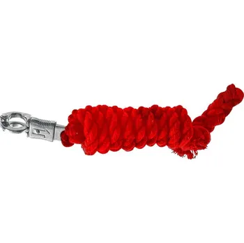 Vodítko na koně bavlněné červené