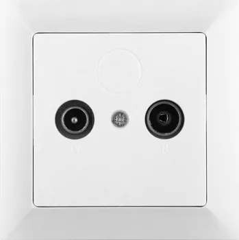 Stavebniny Timex Zásuvka OPUS premium TV+R bílá koncová