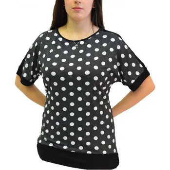 Dámská halenka Halenka Ina bílý puntík Velikost Ina: 44,