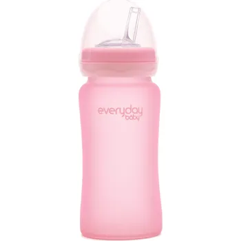 Everyday Baby Skleněná láhev s brčkem 240 ml