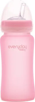 Kojenecká láhev Everyday Baby Skleněná láhev s brčkem 240 ml