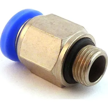 Cyklo nářadí Pneumatická spojka přímá EPC na ∅8mm s vnějším závitem -1/8" (Pneumatická nástrčná rychlospojka EPC přímá s vnějším závitem 1/8" kovová na vzduch pro hadice ∅8mm)