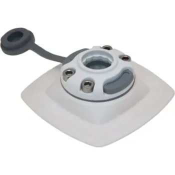 Člun Základní držák na člun s lepící podložkou pro instalaci 110x110mm šedý