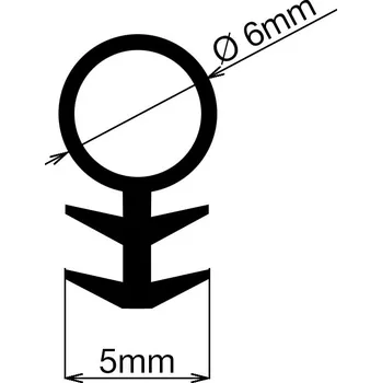 Těsnění SILLEN B1 bílá - silikon (Těsnění do oken a dveřeí SILLEN B1 bílá - silikon)