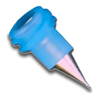 Lepící sada Jehla MICRON-S modrá 0,16mm (Speciální jehly opatřené uzávěrem typu ´Luer lock´ umožňují velmi přesné dávkování za pomoci nižšího tlaku.)