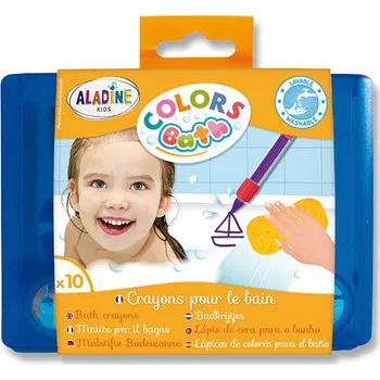 AladinE Voskové pastelky do vany 10 ks