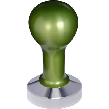Buna café tamper, kov, zelený, 56 mm, nerez mat, plochý
