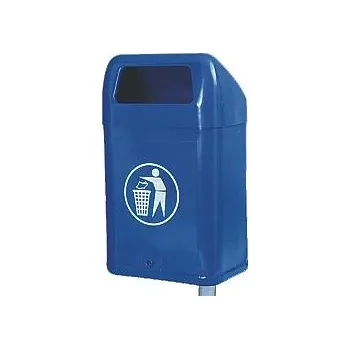 Odpadkový koš Venkovní odpadkový koš se spodním výsypem se zámkem