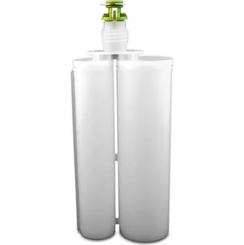 Lepící sada Dvoukartuše 2:1 215ml ( Tyto polypropylenové dvoukartuše umožňují přesné poměrové dávkování dvousložkových lepidel, silikonů, epoxidů a jiných kapalin. Objem dvoukartuše 215ml o směšovacím poměru 2:1.)