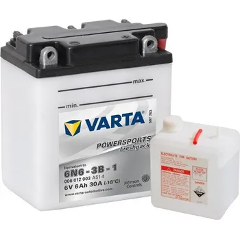 Autobaterie VARTA Zaplavená - 6 V, 6 Ah, 100x57x110 mm